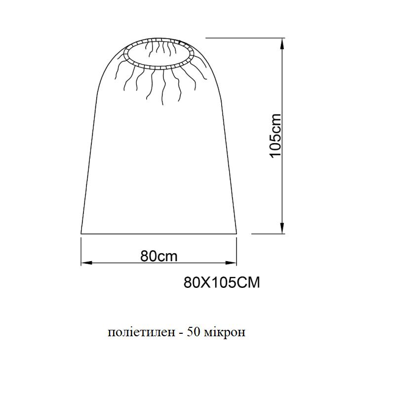 Чохол для обладнання 80 см х 105 см (поліетилен – 40 мікрон), (стерильний) NUREL®